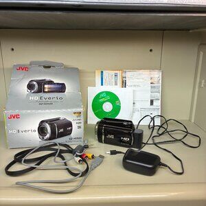JVC Everio GZ-HD520 HDD Full HD Video Camcorder & Accessories TESTED WORKS
